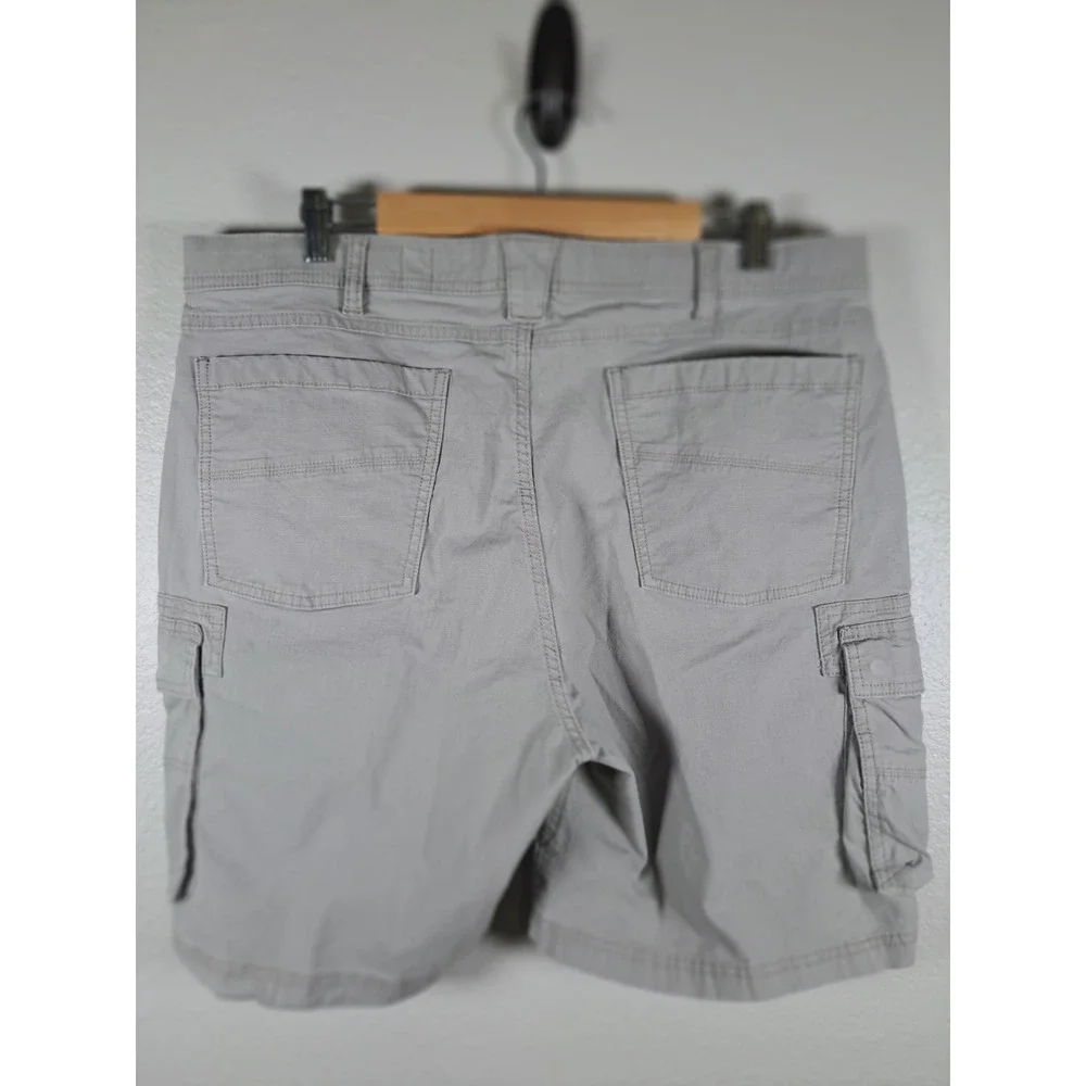 RedHead Mens Gray Ripstop Cargo Shorts Size 38 Cotton Blend Outdoor Hiking